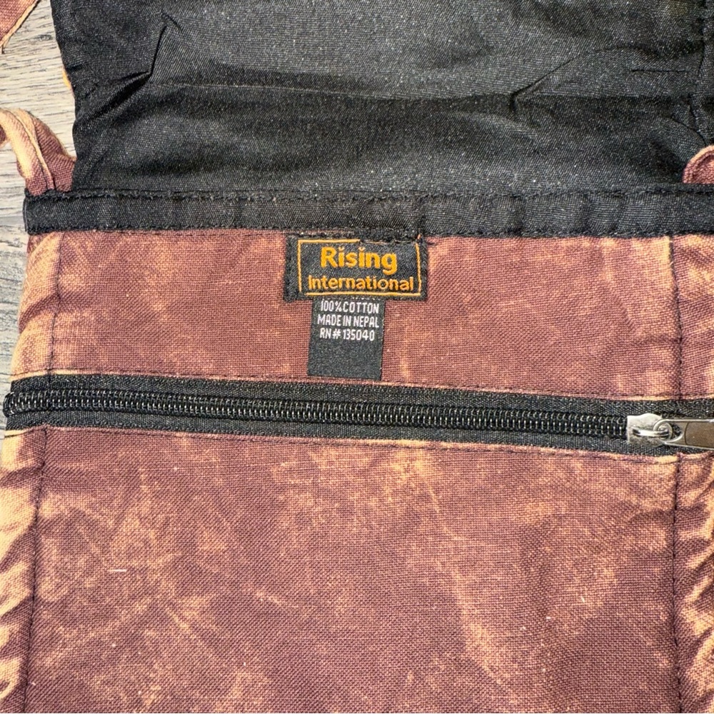 Rising International Purse Small Tote-Skull Print-Made in Nepal-Cotton-NWT - Picture 5 of 7